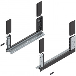Blum Legrabox free Zarge Höhe C NL 450 mm terraschwarz 
