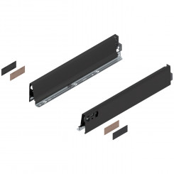 Blum Tandembox antaro Zarge 378M terraschwarz 