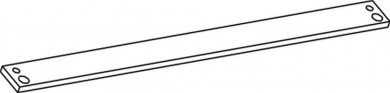 Geze Montageplatte R-ISM-Gleitschiene silberfarbig 