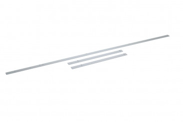 Dorma Montageplatten-Set Gleitschiene GSR flach silberfarbig 