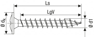 Spax ABC-S Rückwand-Schraube 3,0x20 mm 