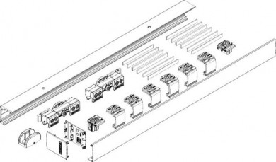 Geze Levolan 60 Komplett Set FB 400-840 mm Glas 8-12 mm EV1 