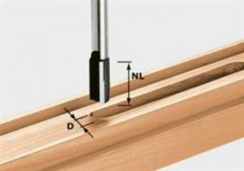 Festool Nutfräser D10mm/NL20mm/GL60mm/S8mm HW 490959 