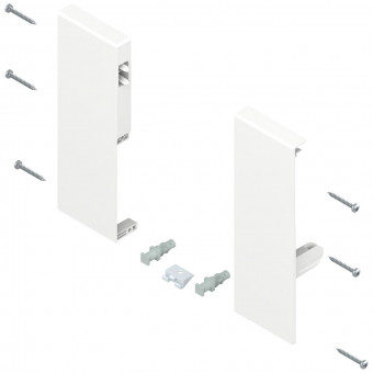 Blum Tandembox Fronthalter seidenweiß - Blum Tandembox Fronthalter, 
Höhe C, für Innenauszug mit 
1-fach Reling, links/rechts,
für Tandembox antaro, 
seidenweiß, ZIF.74C0