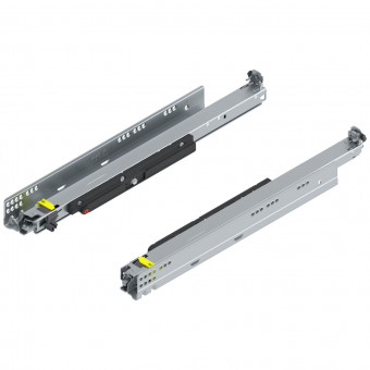 Blum Movento Vollauszug Tip-on 766H NL 500 mm - Blum Movento mit Tip-On, 
Vollauszug für Holzschubkasten, 60 kg, 
NL=500 mm, für Kupplung, links/rechts, 
verzinkt, 766H5000T