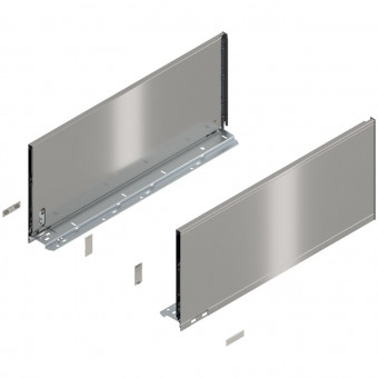 Blum Legrabox pure Zarge Höhe F NL 550 mm inox - Blum Legrabox pure Zarge, Höhe F
(239,9 mm), NL= 550 mm,
links/rechts, für Legrabox pure, 
inox, 770F5502I