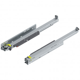Blum Movento Vollauszug Tip-on 760H NL 550 mm - Blum Movento mit Tip-On, Vollauszug 
für Holzschubkasten, 40 kg, NL=550 mm,
für Kupplung, links/rechts, verzinkt, 
760H5500T