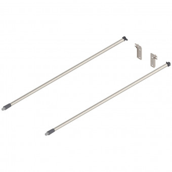 Blum Tandem/Movento Reling-Set NL 580 mm - Blum Reling-Set Inserta 
für Tandem und Movento Nennlänge 
580 mm eloxiert nickel, ZRE.543A.ID