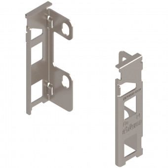 Blum Legrabox Rückwandhalter-Set Höhe M vernickelt - Blum Legrabox Holzrückwandhalter-Set 
60 mm Höhe M 102 mm vernickelt 
ZB7M000S