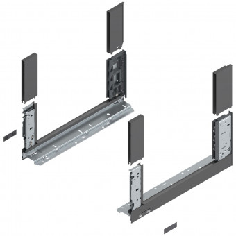 Blum Legrabox free Zarge Höhe C NL 400 mm oriongrau - Blum Legrabox free Zarge Höhe C
(176,8 mm), NL= 400 mm, 
inkl. Boxcover vorn u. hinten
oriongrau, 780C4002S