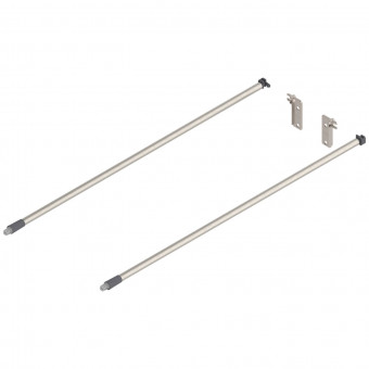 Blum Tandem/Movento Reling-Set NL 550 mm - Blum Reling-Set Inserta 
für Tandem und Movento Nennlänge 
550 mm eloxiert nickel, ZRE.513A.ID