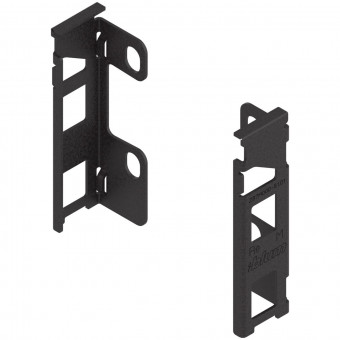 Blum Legrabox Rückwandhalter-Set Höhe M terraschwarz - Blum Legrabox Holzrückwandhalter, 
Höhe M (106 mm), links/rechts, 
terraschwarz matt ZB7M000S
