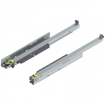 Blum Movento Vollauszug Tip-on 760H NL 600 mm - Blum Movento mit Tip-On, Vollauszug 
für Holzschubkasten, 40 kg, NL=600 mm, 
für Kupplung, links/rechts, verzinkt, 
760H6000T