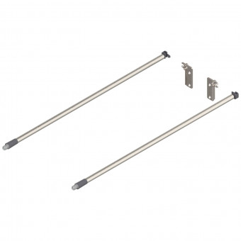 Blum Tandem/Movento Reling-Set NL 480 mm - Blum Reling-Set Inserta 
für Tandem und Movento Nennlänge 
480 mm eloxiert nickel, ZRE.443A.ID