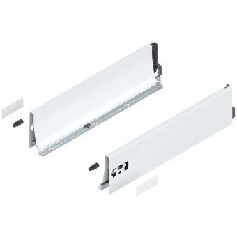 Blum Tandembox antaro Zarge 378K seidenweiß - Blum Tandembox Zarge, Höhe K 
(115,6 mm), NL=550 mm, links/rechts,
für Tandembox antaro, 
seidenweiß, 378K5502SA