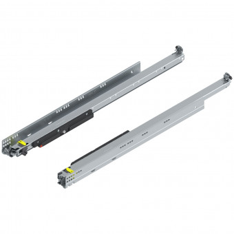 Blum Movento Vollauszug Tip-on 766H NL 750 mm - Blum Movento mit Tip-On, Vollauszug
für Holzschubkasten, 60 kg, NL=750 mm, 
für Kupplung, links/rechts, verzinkt, 
766H7500T