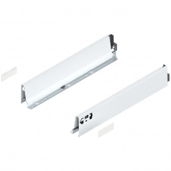 Blum Tandembox antaro/intivo Zarge 378M seidenweiß - Blum Tandembox Zarge, Höhe M 
(83,6 mm), NL=450 mm, links/rechts,
für Tandembox intivo/antaro,
seidenweiß, 378M4502SA