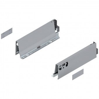 Tandembox Zargen-Set M Grau - Blum Tandembox antaro Zarge 
378M NL 650 mm Stahl
RAL 9006 grau (weißaluminium) 
Zargenhöhe 83 mm 378M6502SA