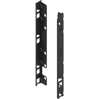 Blum Legrabox Rückwandhalter-Set Höhe F terraschwarz - Blum Legrabox Holzrückwandhalter, 
Höhe F (253 mm), links/rechts, 
terraschwarz matt, ZB7F000S