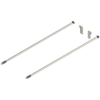 Blum Tandem/Movento Reling-Set NL 600 mm - Blum Reling-Set Inserta 
für Tandem und Movento Nennlänge 
600 mm eloxiert nickel, ZRE.563A.ID