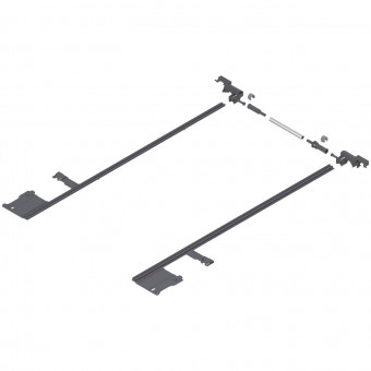 Blum Legrabox Seitenstabilisierung staubgrau - Blum Legrabox Seitenstabilisierung, 
NL=650 mm, KB=1400 mm, 
Vollauszug, zum Ablängen, 
R7037 staubgrau, ZS7M650LU