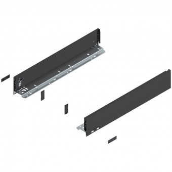 Blum Legrabox pure Zarge Höhe M NL 500 mm terraschwarz - Blum Legrabox Zarge, Höhe M
(90,3 mm), NL= 500 mm, links/rechts,
für Legrabox pure, terraschwarz matt 
770M5002S
