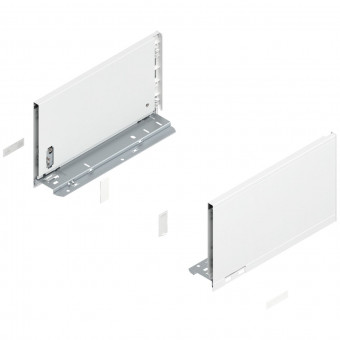 Blum Legrabox pure Zarge Höhe C NL 300 mm seidenweiß - Blum Legrabox Zarge, Höhe C
(176,8 mm), NL= 300 mm, links/rechts,
für Legrabox pure, 
seidenweiß matt, 770C3002S