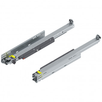 Blum Movento Vollauszug Tip-on 760H NL 500 mm - Blum Movento mit Tip-On, Vollauszug 
für Holzschubkasten, 40 kg, NL=500 mm, 
für Kupplung, links/rechts, verzinkt, 
760H5000T