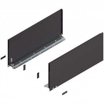 Blum Legrabox pure Zarge Höhe F NL 550 mm terraschwarz - Blum Legrabox Zarge, Höhe F
(239,9 mm), NL= 550 mm, links/rechts, 
für Legrabox pure, terraschwarz matt 770F5502S