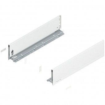 Blum Legrabox pure Zarge Höhe K NL 500 mm seidenweiß - Blum Legrabox Zarge, Höhe K 
(128,3 mm), NL= 500 mm, links/rechts,
für Legrabox pure,
seidenweiß matt, 770K5002S