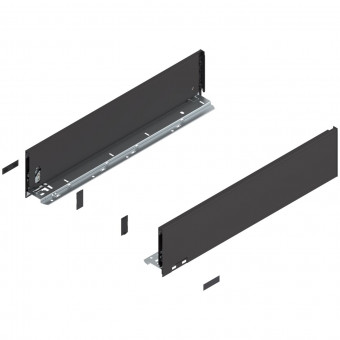 Blum Legrabox pure Zarge Höhe K NL 550 mm terraschwarz - Blum Legrabox Zarge, Höhe K
(128,3 mm), NL= 550 mm, links/rechts,
für Legrabox pure, terraschwarz 
770K5502S