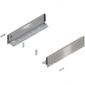 Blum Legrabox pure Zarge Höhe M NL 400 mm inox - Blum Legrabox pure Zarge, Höhe M
(90,3 mm), NL= 400 mm,
links/rechts, für Legrabox pure,
inox, 770M4002I