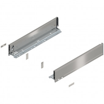 Blum Legrabox pure Zarge Höhe M NL 450 mm inox - Blum Legrabox pure Zarge, Höhe M
(90,3 mm), NL= 450 mm,
links/rechts, für Legrabox pure,
inox, 770M4502I