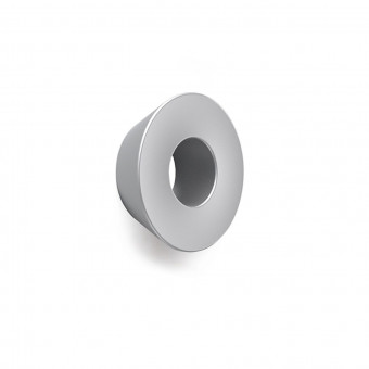 Möbelknopf Olivia - Möbelknopf Olivia, 
•–• 32, H 20 mm, ø 57 mm, 
Aluminium Optik, 9266415