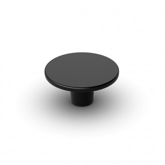 Möbelknopf Tardiano - Möbelknopf Tardiano, 
H 30 mm, ø 60 mm, 
Schwarz matt, 9266142