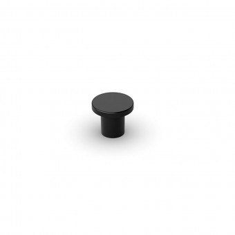 Möbelknopf Tonala - Möbelknopf Tonala, 
H 21 mm, ø 24 mm, 
Schwarz matt, 9266561