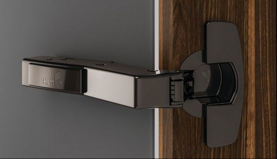 Sensys Winkelscharnier W45 mit integrierter Dämpfung obsidianschwarz - <p>obsidianschwarz</p>
