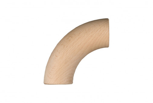 Bogen 90° HL 42 B - Bogen 90° HL 42 B
Buche roh geschliffen 42 mm 
ungebohrt