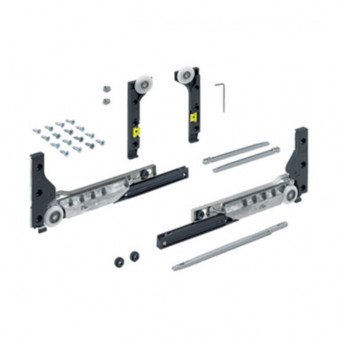 SlideLine M Beschlagset - SlideLine M Beschlagset
für gedämpfte Türen
min. Türbreite 450mm
max. Türgewicht 10kg
9201921