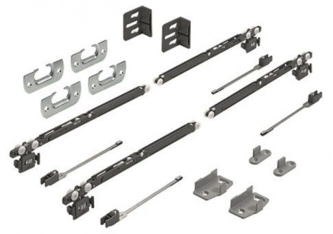 SysLine S Set mit Silent System Schließ- & Öffnungsdämpfung - SysLine S Set mit Silent System Schließ- &amp; Öffnungsdämpfung
für 2-türigen Schrank
9208511