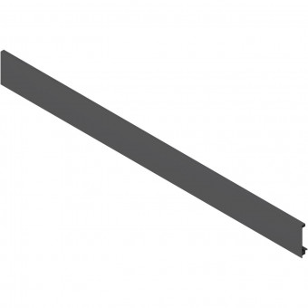 Blum Legrabox Vorderstück oriongrau - Blum Legrabox Vorderstück,
für Innenschubkasten und Innenauszug 
mit Querreling, KB=1200 mm, 
zum Ablängen, oriongrau matt, 
ZV7.1043C01