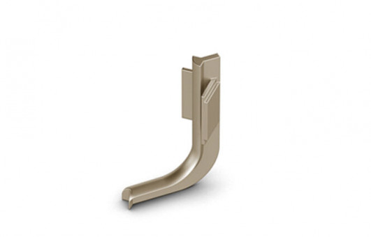Möbelgriff Canis Innenecke Edelstahl Optik - Möbelgriff Canis Innenecke 90° 
für L-Profil, Edelstahl Optik  
9210119