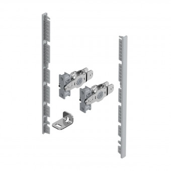 AvanTech YOU Set Verbinder silber Nennhöhe 187 mm - Hettich AvanTech YOU Set 
Verbinder silber für Innenfrontprofil 
zum Selbstablängen, Nutzung mit Zarge Nennhöhe 187 mm 
Stahl/Kunstoff 9257613