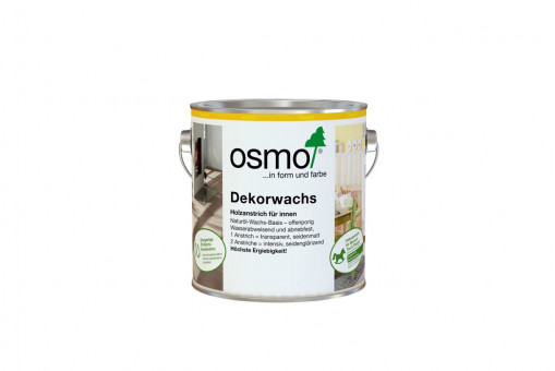 Osmo Dekorwachs 3111 - Osmo Dekorwachs 3111, 
transparent weiß, 0,75 Liter
10100005
