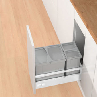 Bin.it Vario - Bin.it Vario Abfallsystem   
für Schrankbreite 300 mm 
1 x 17 Liter, 1 x 8 Liter  9207645 
