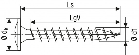 Spax ABC-S Rückwand-Schraube 3,0x20 mm - Spax ABC-S Rückwand-Schraube 3,0x20 mm, verzinkt, VPE: 5000 Stück