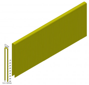 Prebena Heftklammern - Prebena Heftklammern E20CNKHA verzinkt Länge.20 mm Pack à 9.200 Stk.
E20CNKHA
