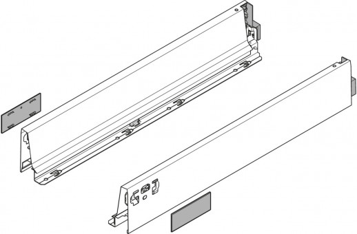 Tandembox Zargen-Set M Terraschwarz - <p>Zargenhöhe 83,6mm</p>
