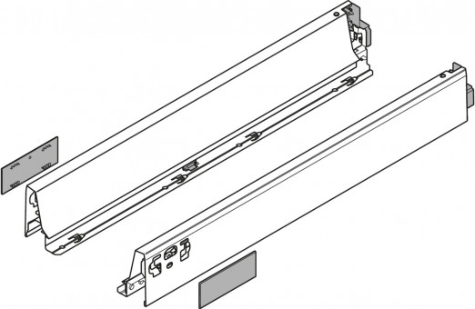 Tandembox Zargen-Set N Terraschwarz - <p>Zargenhöhe 68,5mm</p>
