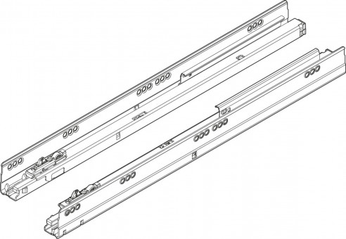 Blum Blumotion Korpusschiene, NL 550 mm 30 Kg - Blum Tandembox Blumotion 
Korpusschiene, 30 kg, 
NL=550 mm, links/rechts, 
verzinkt, 578.5501B
